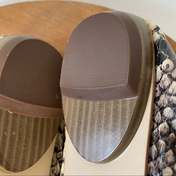 MIA Elizabeth peep-toe python beaded bauble shoes  7 - Picture 4 of 10